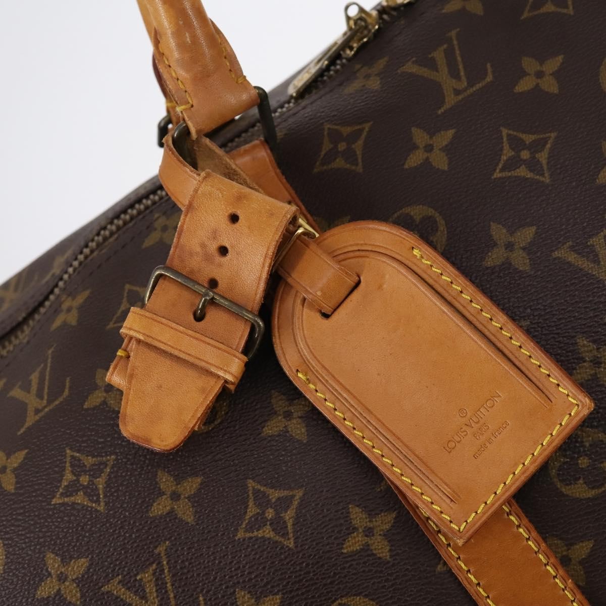 Louis Vuitton Keepall Bag Monogram Canvas, BROWN, CANVAS, Travel bag