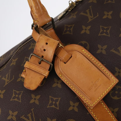 Louis Vuitton Keepall Bag Monogram Canvas, BROWN, CANVAS, Travel bag