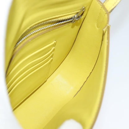 Celine Trotteur Crossbody Bag Grainy Leather, YELLOW, LEATHER, Crossbody bag