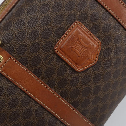 Celine Vintage Macadam Boston bag Canvas, BROWN, CANVAS, Handbag