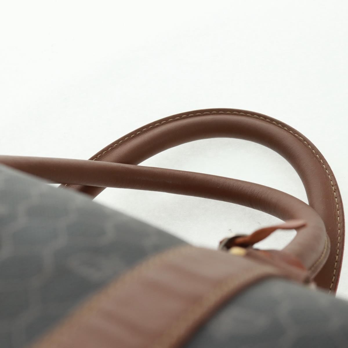 Christian Dior Vintage Honeycomb Boston bag Canvas and Leather, BLACK, CANVAS, Travel bag