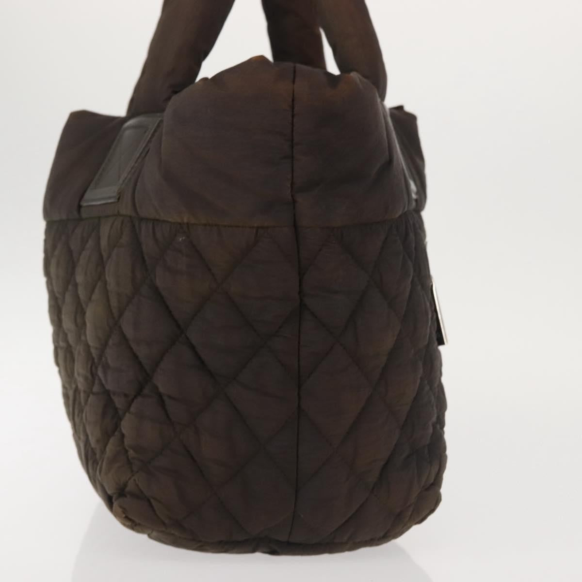 Chanel Coco Cocoon Zipped Tote Quilted Nylon, BROWN, NYLON, Tote bag