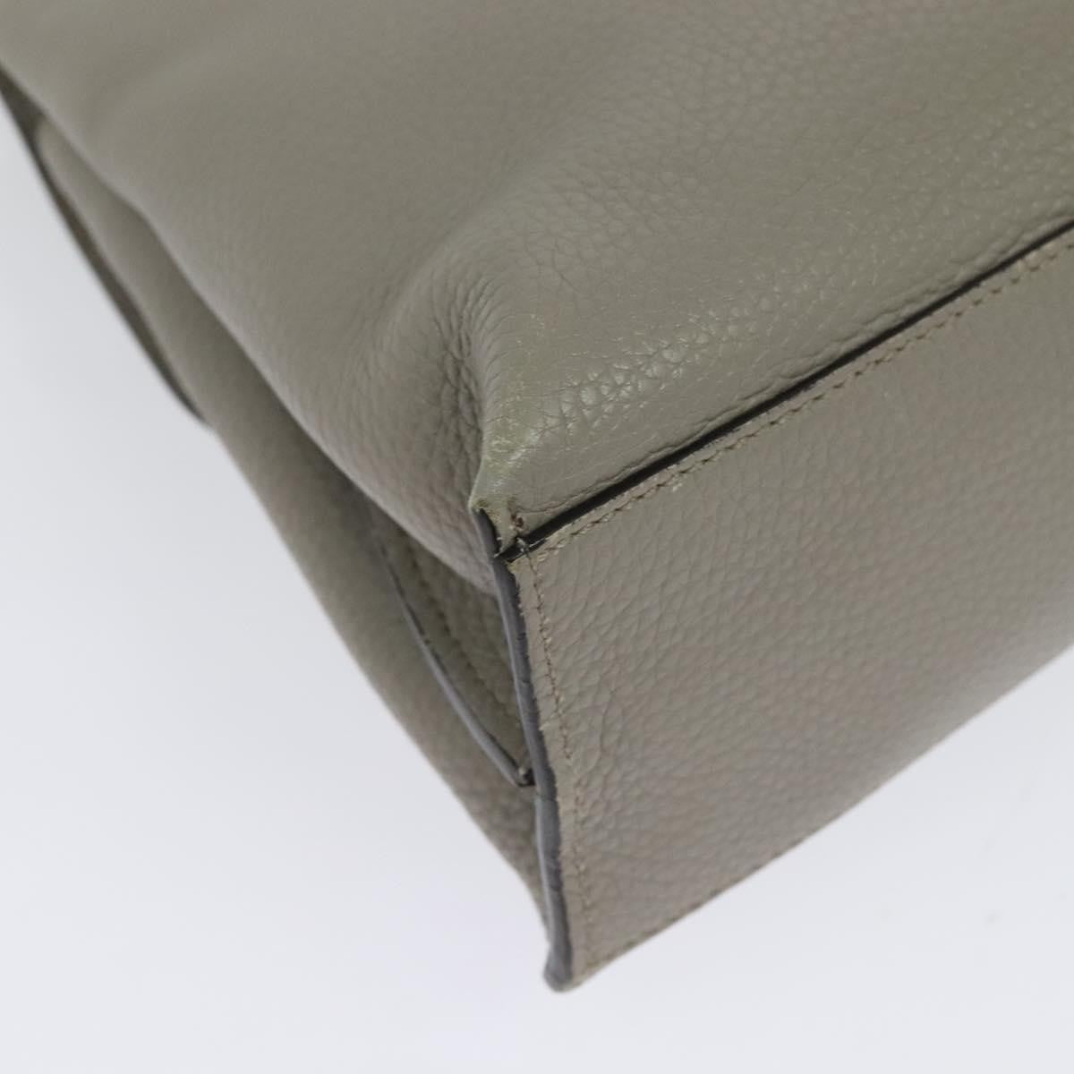 Gucci Bamboo Daily Top Handle Bag Leather, GRAY, LEATHER, Handbag