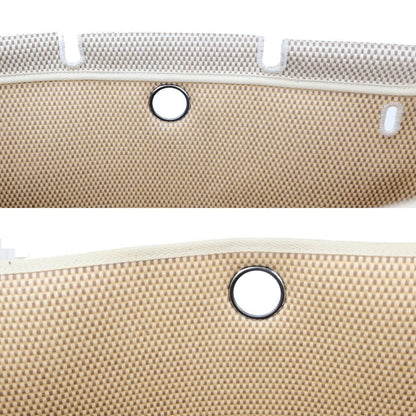 Hermes Herbag Zip Leather and Toile, BROWN, CANVAS, Travel bag