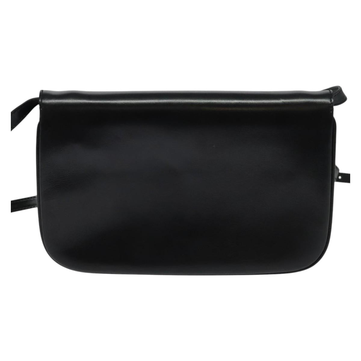 Bally Vintage Shoulder Bag Leather, Black, Leather, Shoulder Bag