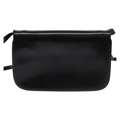 Bally Vintage Shoulder Bag Leather, Black, Leather, Shoulder Bag