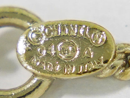 Chanel Rainbow CC Pendant Necklace Metal and Crystals, GOLD, GOLD_PLATED, Necklace