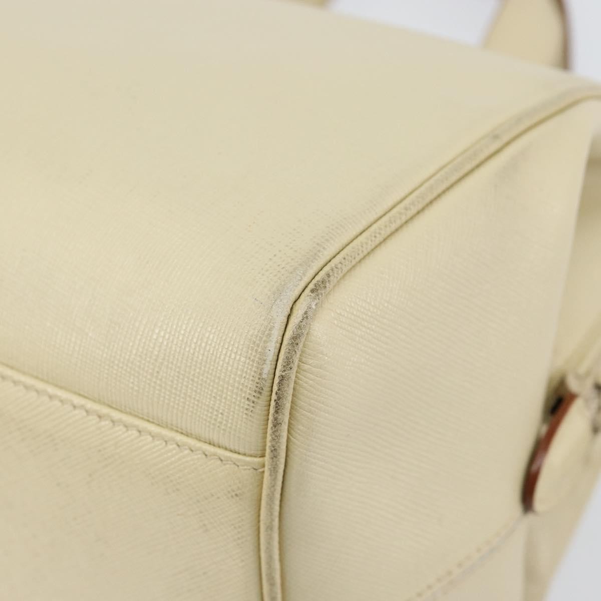 Prada Vintage Handbag Leather, BEIGE, LEATHER, Handbag