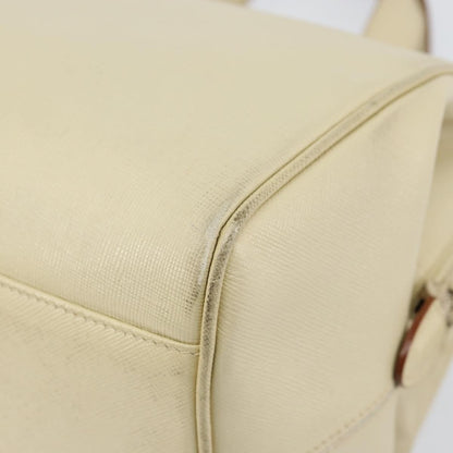 Prada Vintage Handbag Leather, BEIGE, LEATHER, Handbag