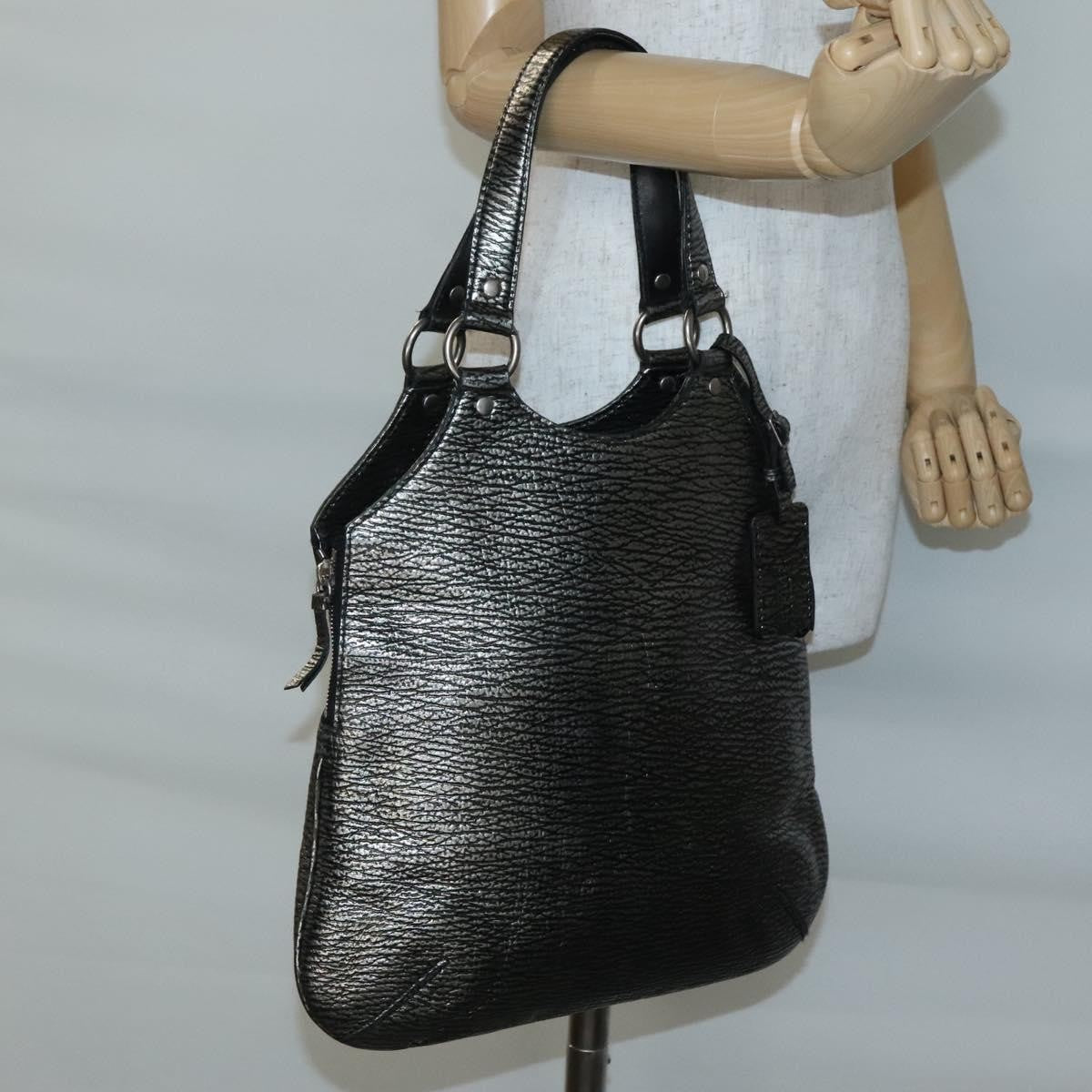 Saint Laurent Tribute Tote Leather, SILVER, LEATHER, Shoulder bag