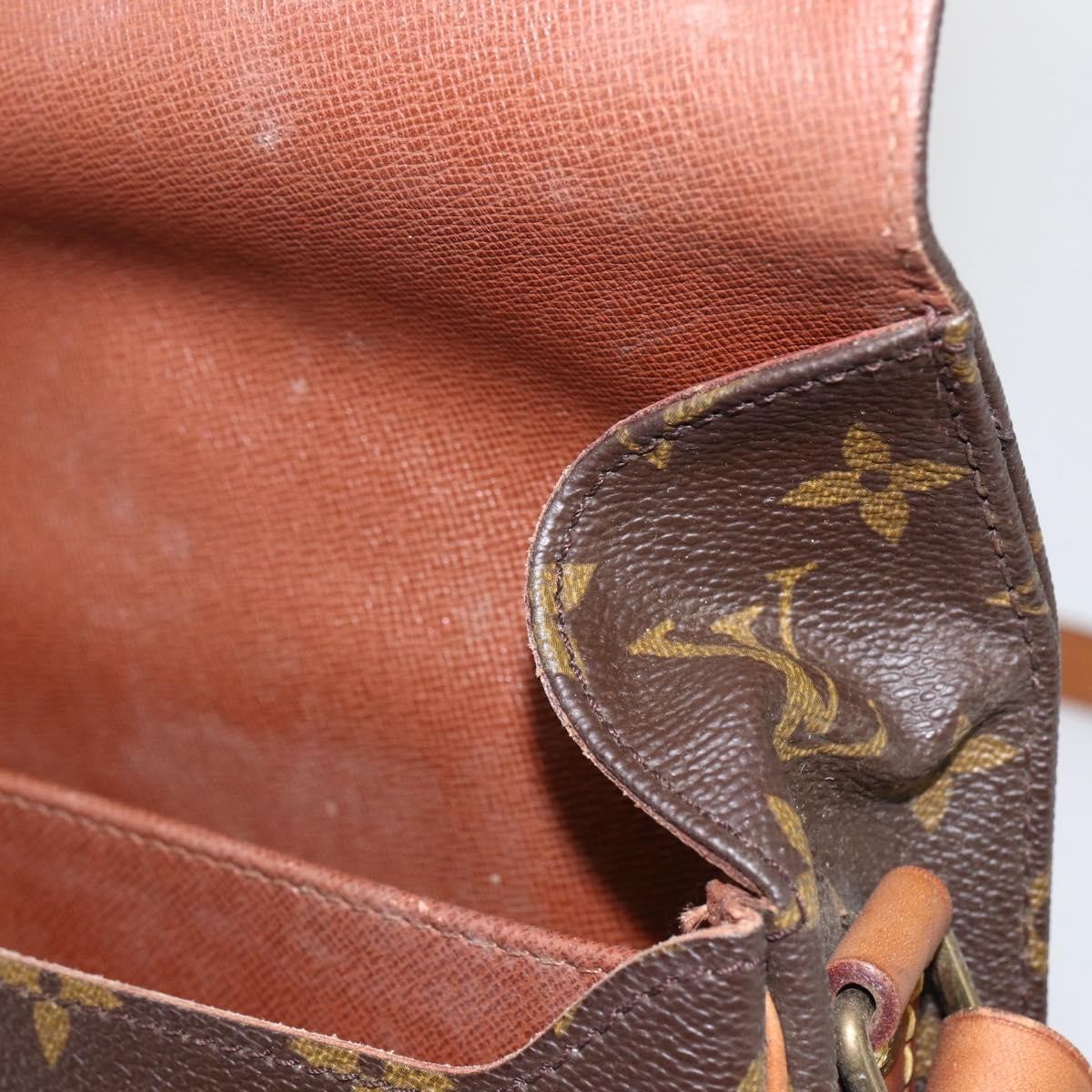 Louis Vuitton Cartouchiere Handbag Monogram Canvas, BROWN, CANVAS, Shoulder bag