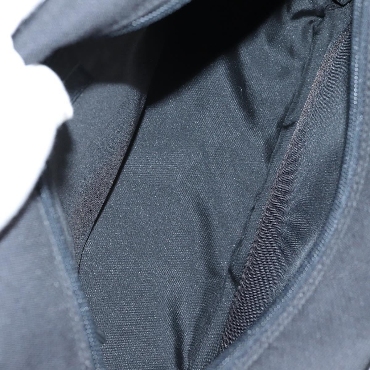 Versace Front Pocket Shoulder Bag Leather and Canvas, BLACK, CANVAS, Shoulder bag