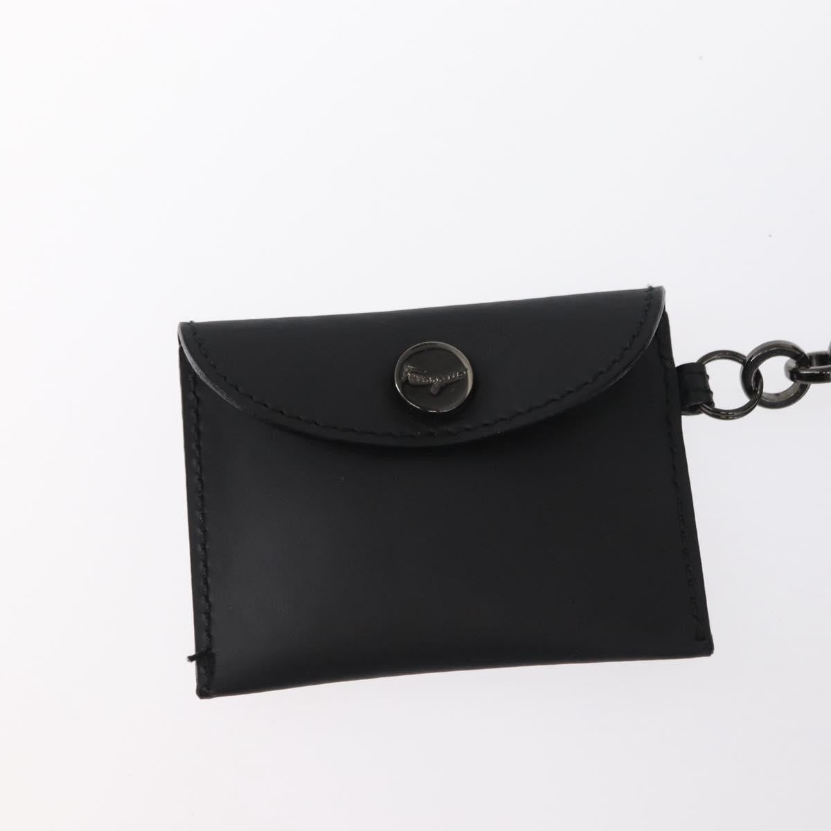 Salvatore Ferragamo Gancini Shoulder Bag Leather, BLACK, PATENT_LEATHER, Shoulder bag