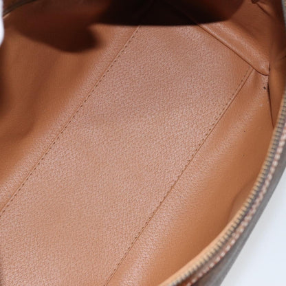 Celine Macadam Handbag Macadam with leather, BROWN, CANVAS, Shoulder bag