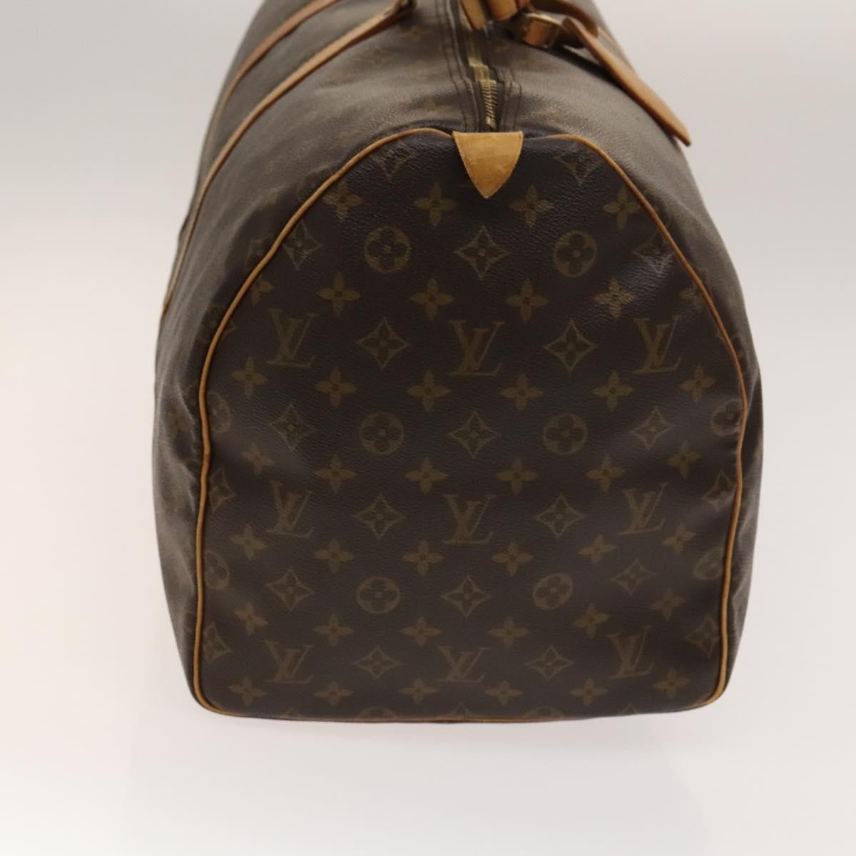 Louis Vuitton Keepall Bag Monogram Canvas, BROWN, CANVAS, Travel bag