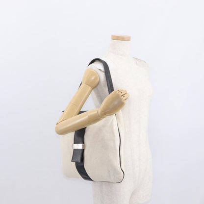 Gucci Vintage Shoulder Bag Canvas, BEIGE, CANVAS, Shoulder bag