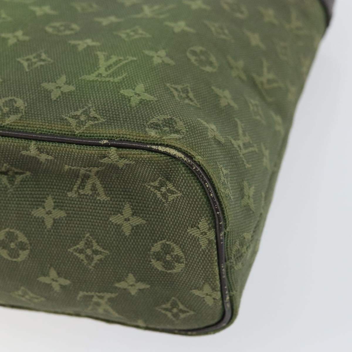Louis Vuitton Lucille Handbag Mini Lin, KHAKI, CANVAS, Handbag