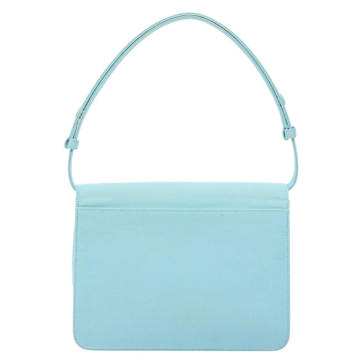 Saint Laurent Vintage Shoulder Bag Canvas, BLUE, CANVAS, Shoulder bag