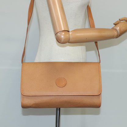 Gucci Vintage Shoulder Bag Leather, BEIGE, LEATHER, Shoulder bag