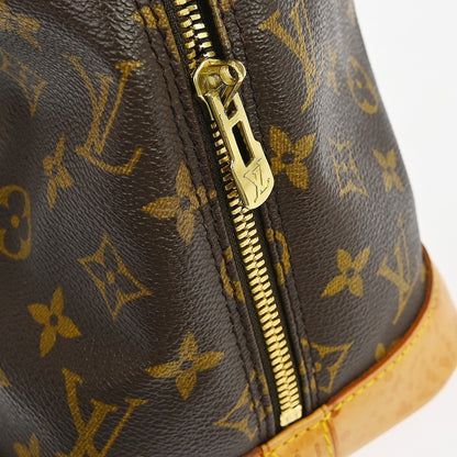 Louis Vuitton Alma Handbag Monogram Canvas, Brown, Canvas, Handbag