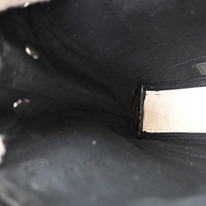 Balenciaga Navy Cabas Canvas with Leather, BEIGE, CANVAS, Bag