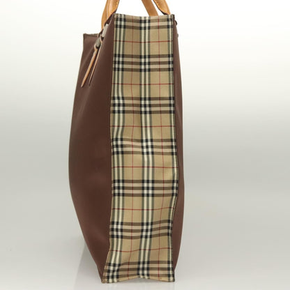 Burberry Nova Check Tote Nylon, BROWN, NYLON, Tote bag