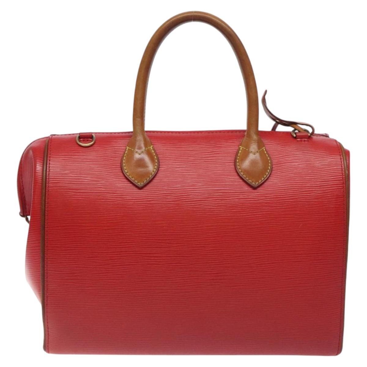 Louis Vuitton Doc Handbag Epi Leather, RED, LEATHER, Handbag