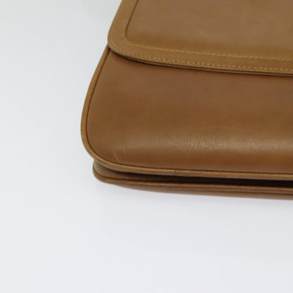 Gucci Vintage Flap Crossbody Bag Leather, BROWN, LEATHER, Shoulder bag