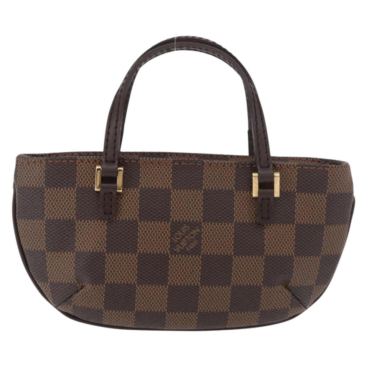 Louis Vuitton Manosque Pochette Damier, Brown, Canvas, Clutch