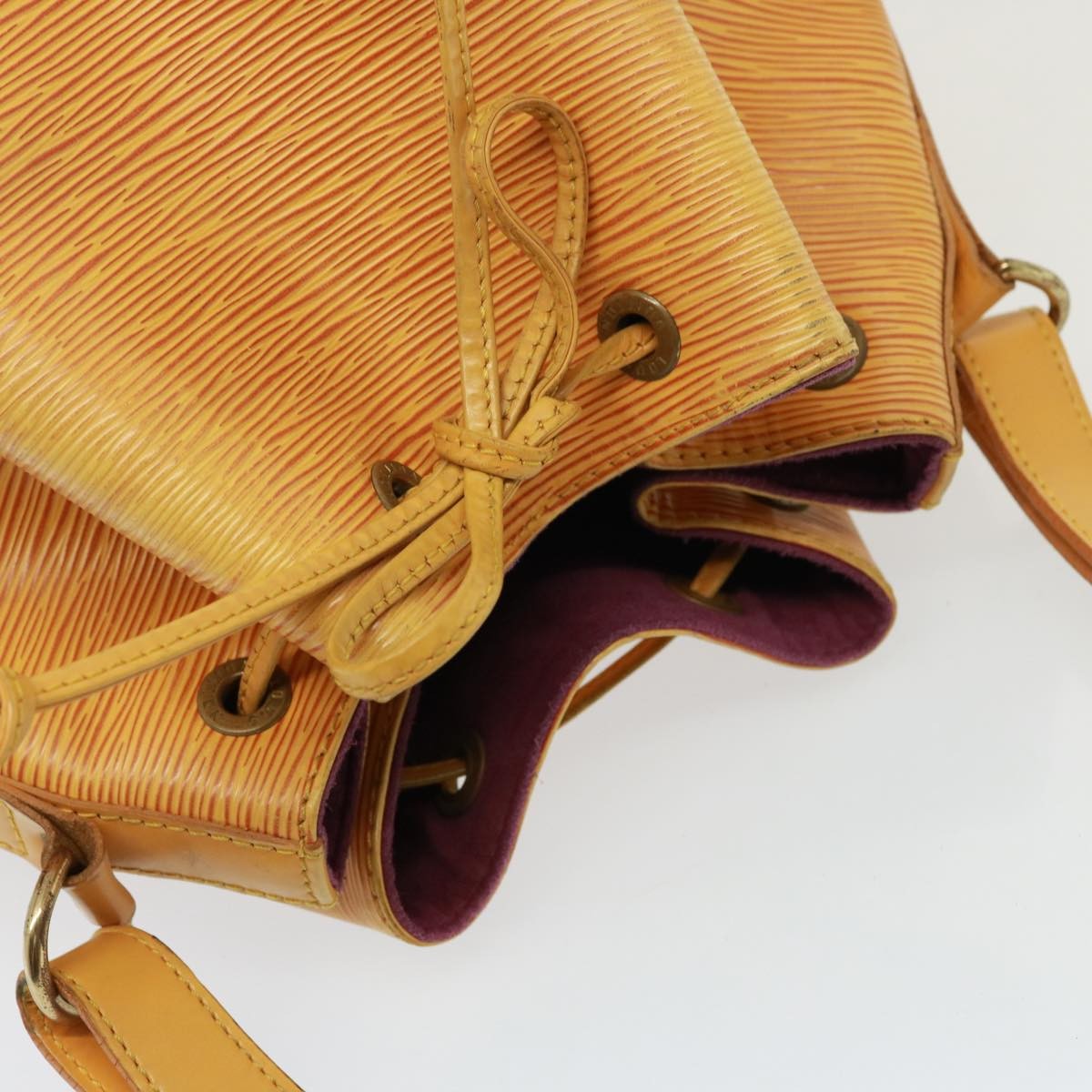 Louis Vuitton Petit Noe Handbag Epi Leather, YELLOW, LEATHER, Handbag