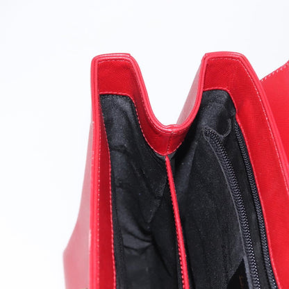 Salvatore Ferragamo Gancini handbag Leather, RED, LEATHER, Handbag