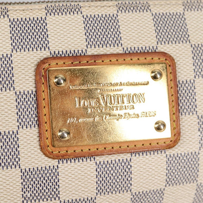 Louis Vuitton Eva Handbag Damier, WHITE, CANVAS, Shoulder bag