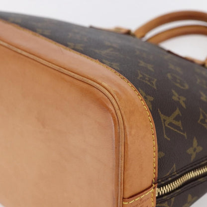 Louis Vuitton Alma Handbag Monogram Canvas, BROWN, CANVAS, Handbag