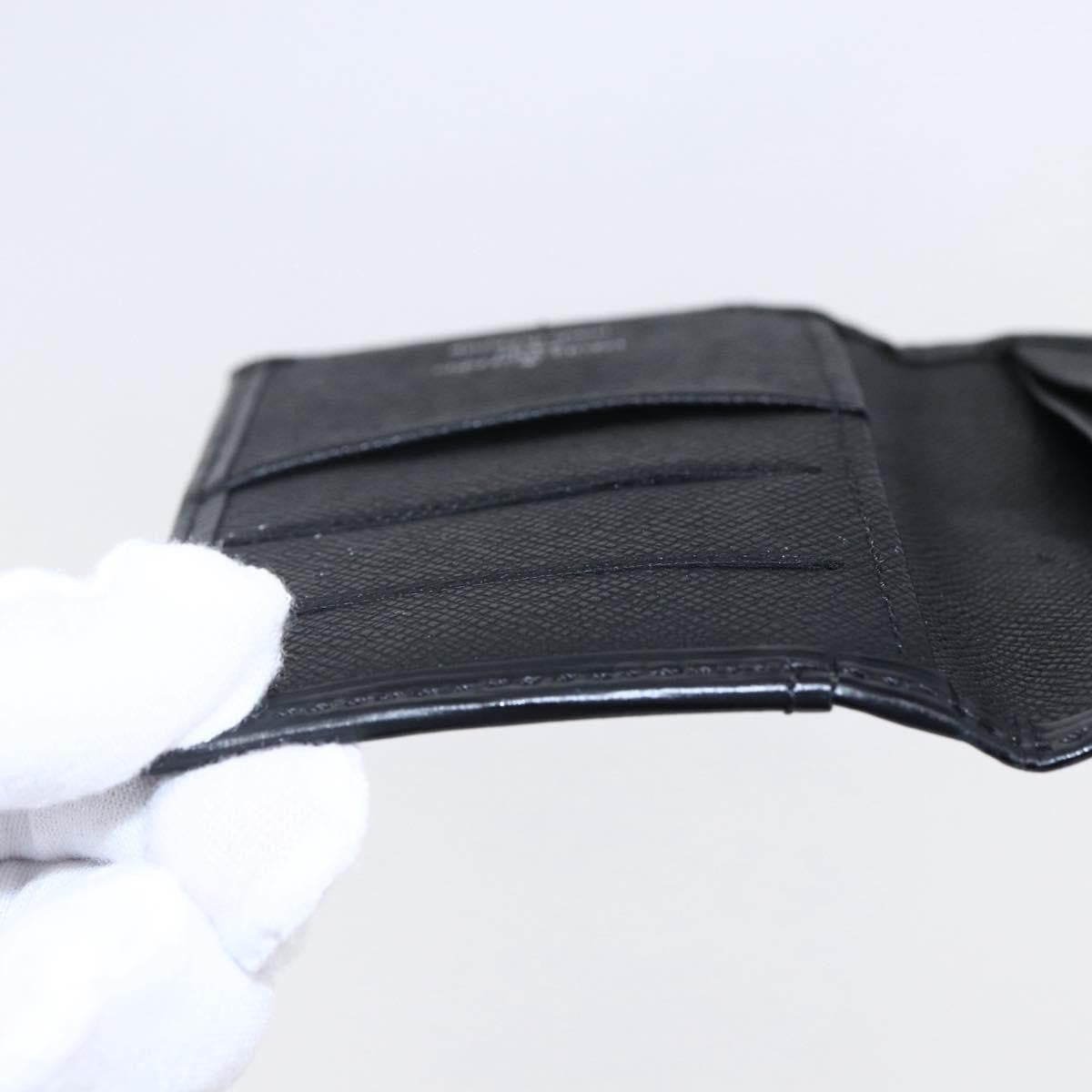 Louis Vuitton pocket organizer Leather, BLACK, LEATHER, Card Holders