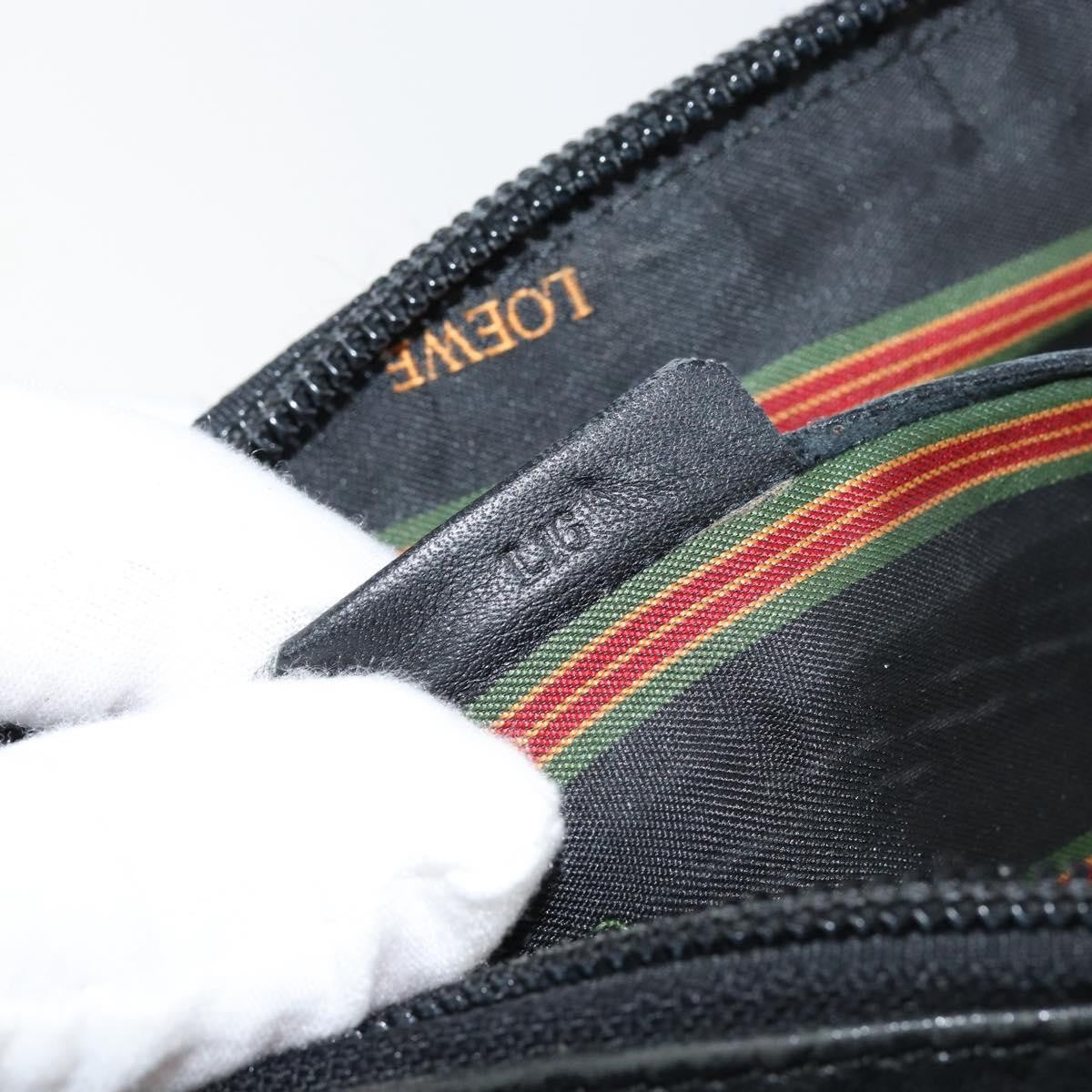 Loewe Anagram handbag Leather, BLACK, LEATHER, Handbag