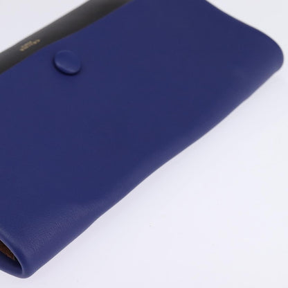 Celine All Soft Bag Leather, BLUE, LEATHER, Handbag