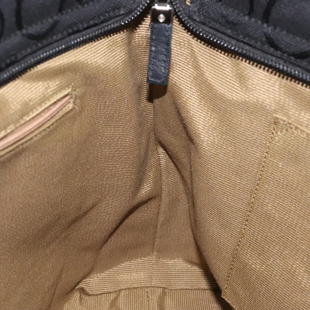 Salvatore Ferragamo Gancini Tote Gancini Canvas, BLACK, CANVAS, Tote bag