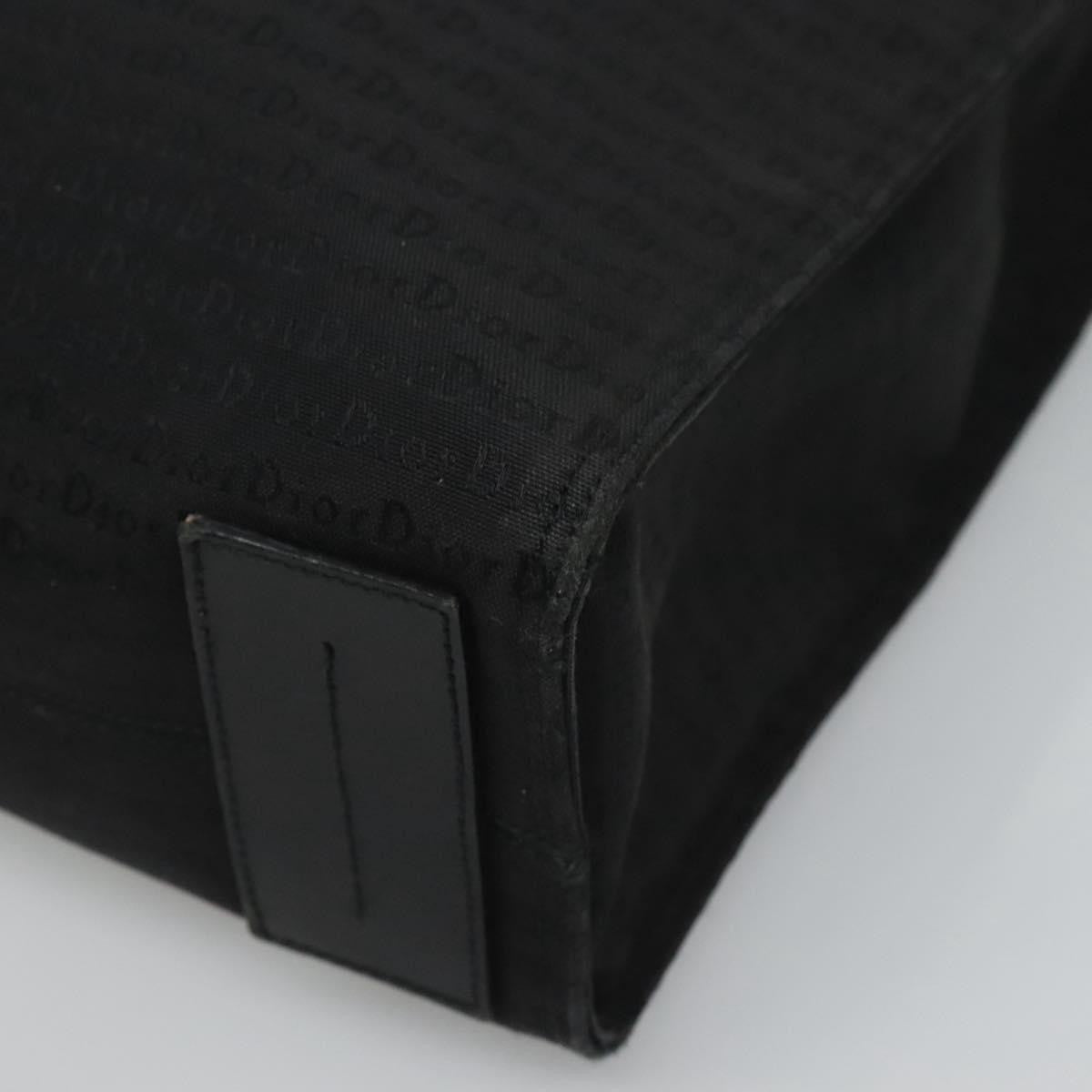 Christian Dior Vintage Tote Canvas, BLACK, CANVAS, Tote bag