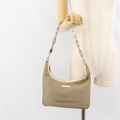 Gucci Vintage Shoulder Bag Canvas, BEIGE, CANVAS, Shoulder bag