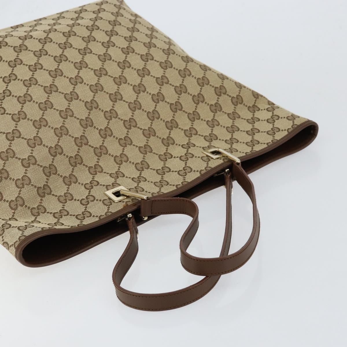 Gucci Vintage Bucket Shopping Tote GG Canvas, BEIGE, CANVAS, Tote bag