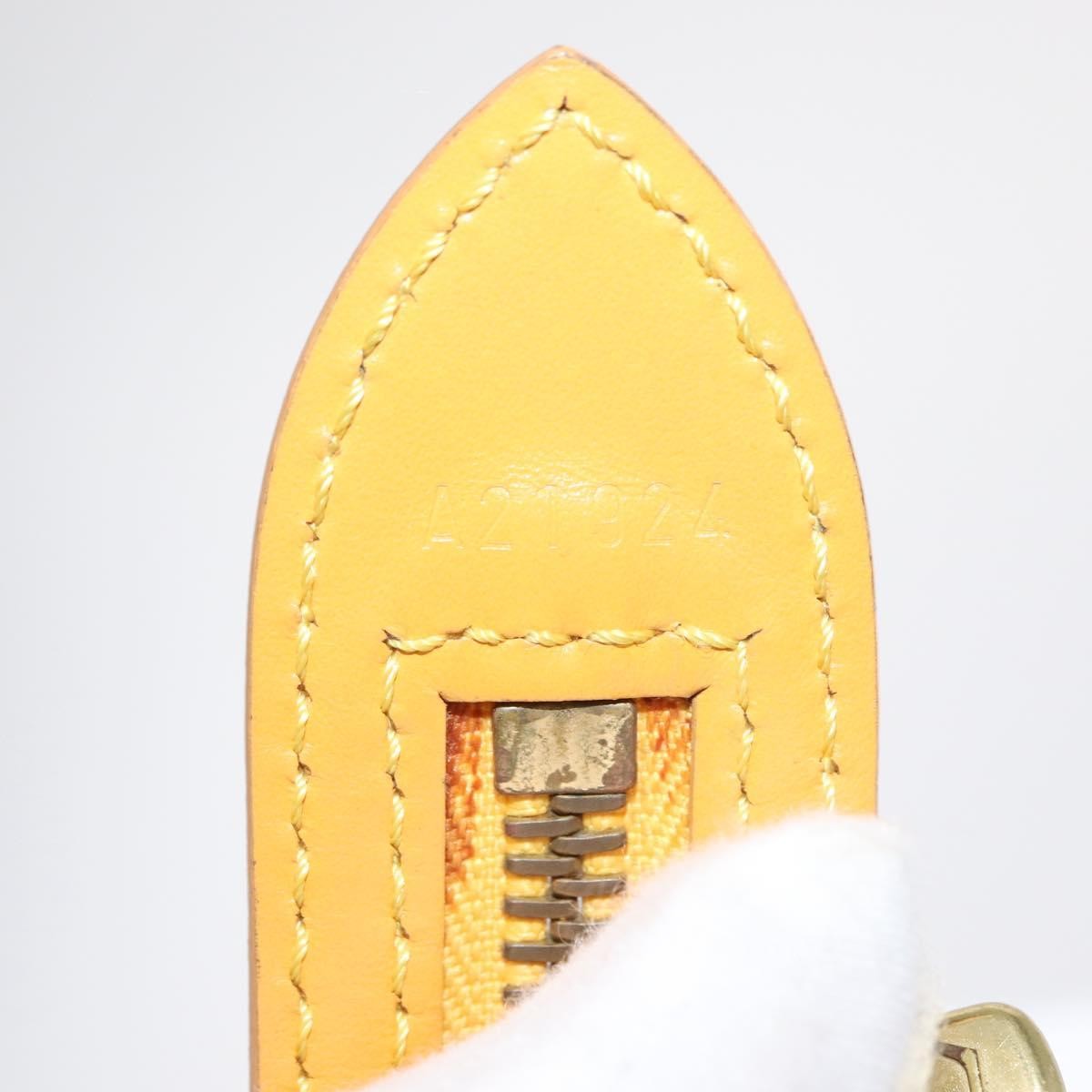 Louis Vuitton Saint Jacques Handbag Epi Leather, YELLOW, LEATHER, Shoulder bag