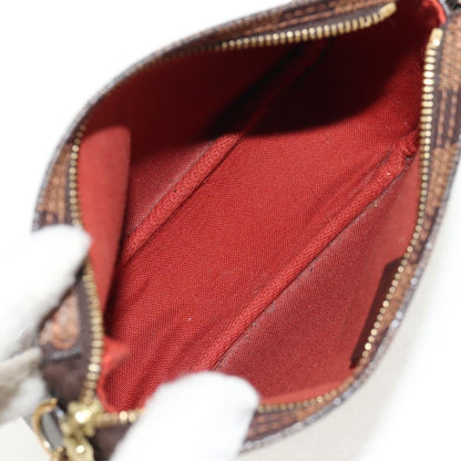 Louis Vuitton Trousse Make Up Bag Damier, BROWN, CANVAS, Clutche & pouche