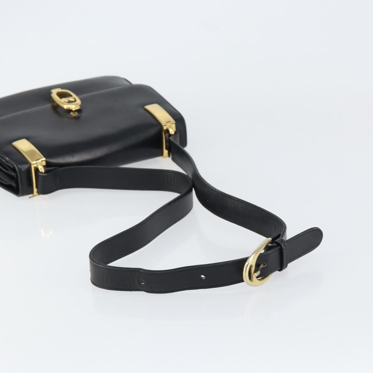 Celine Horse Carriage Shoulder bag Leather, BLACK, LEATHER, Shoulder bag