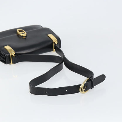 Celine Horse Carriage Shoulder bag Leather, BLACK, LEATHER, Shoulder bag