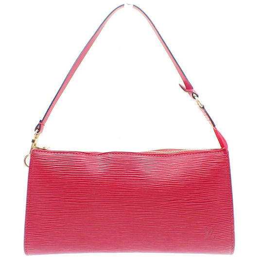 Louis Vuitton Pochette Accessoires Epi Leather, RED, LEATHER, Clutche & pouche