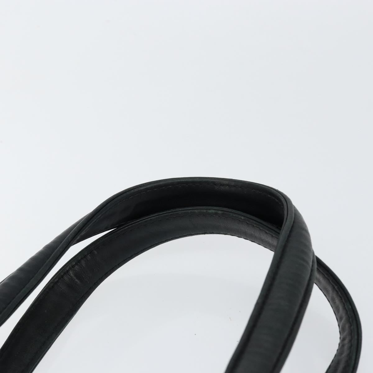 Chanel Square Stitch Tote Quilted Leather, BLACK, LEATHER, Tote bag