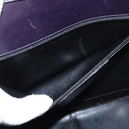 Salvatore Ferragamo Gancini Shoulder Bag Leather, NAVY, LEATHER, Shoulder bag