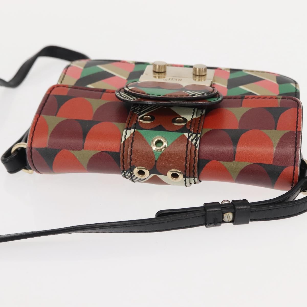 Valentino Garavani Glam Lock Shoulder Bag Printed Leather, MULTICOLOUR, LEATHER, Shoulder bag