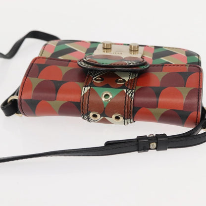 Valentino Garavani Glam Lock Shoulder Bag Printed Leather, MULTICOLOUR, LEATHER, Shoulder bag