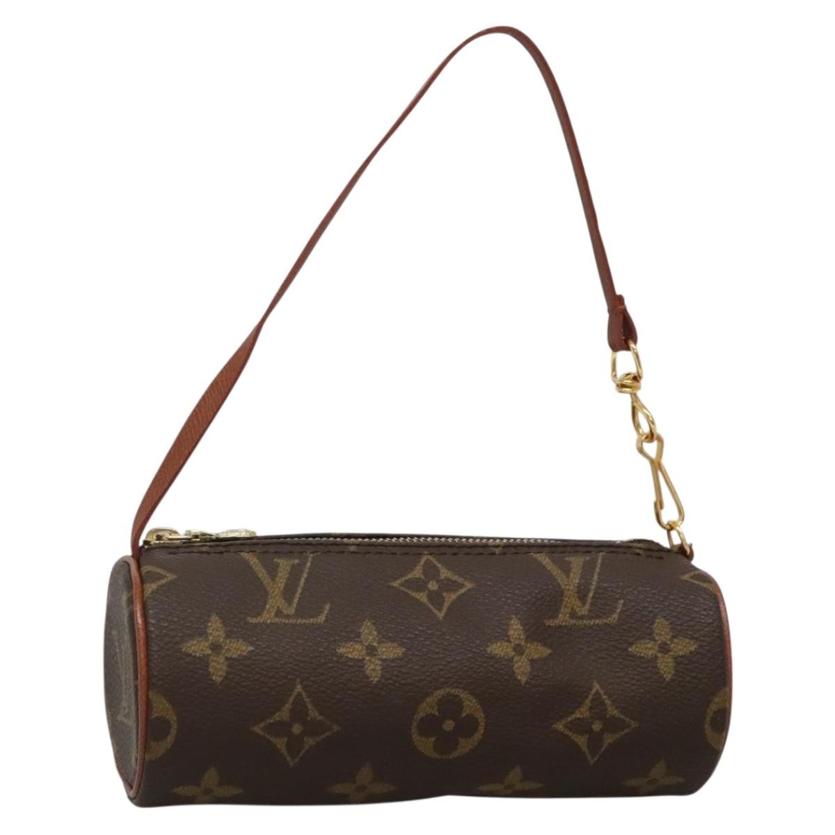 Louis Vuitton Papillon Pochette Monogram Canvas, BROWN, CANVAS, Handbag